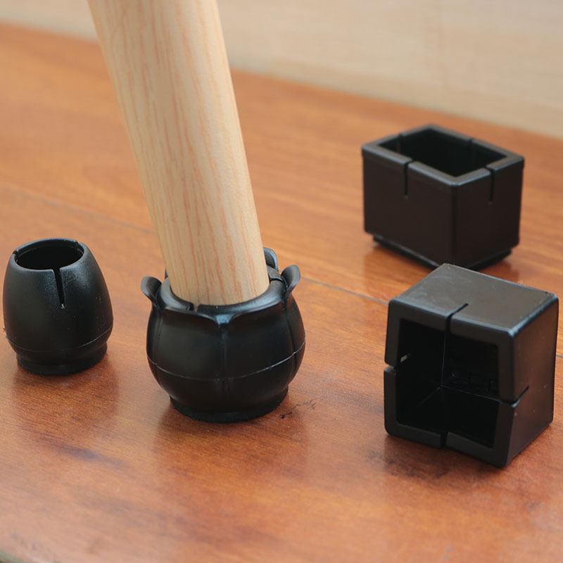 Накладки на ножки стола и стульев, бесшумные, черные, утолщенные, нескользящие