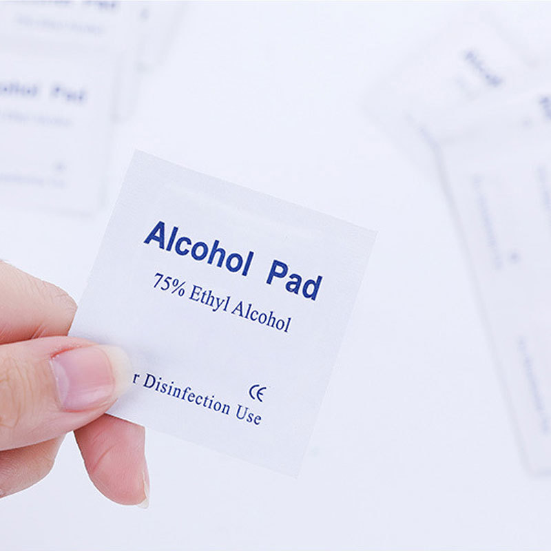 75% alcohol cotton disposable independent packaging wipe alcohol nail jewelry cleaning and disinfection wipes wholesale