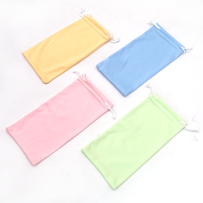 Manufacturer Fine Fiber Cloth Drawstring Drawstring Sunglasses Bag Sunglasses Bag