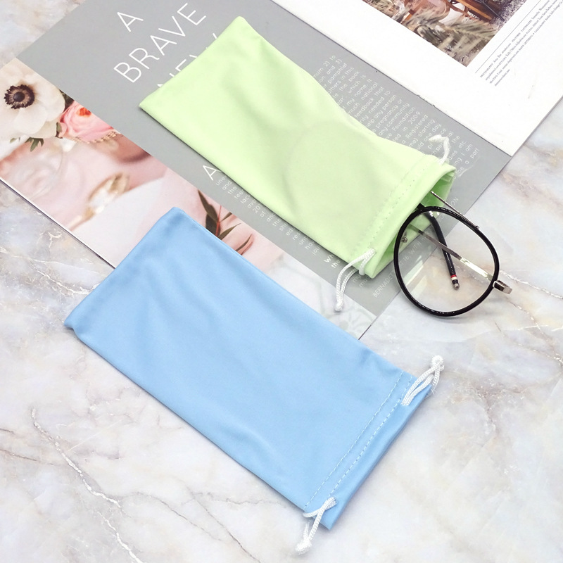 Manufacturer Fine Fiber Cloth Drawstring Drawstring Sunglasses Bag Sunglasses Bag