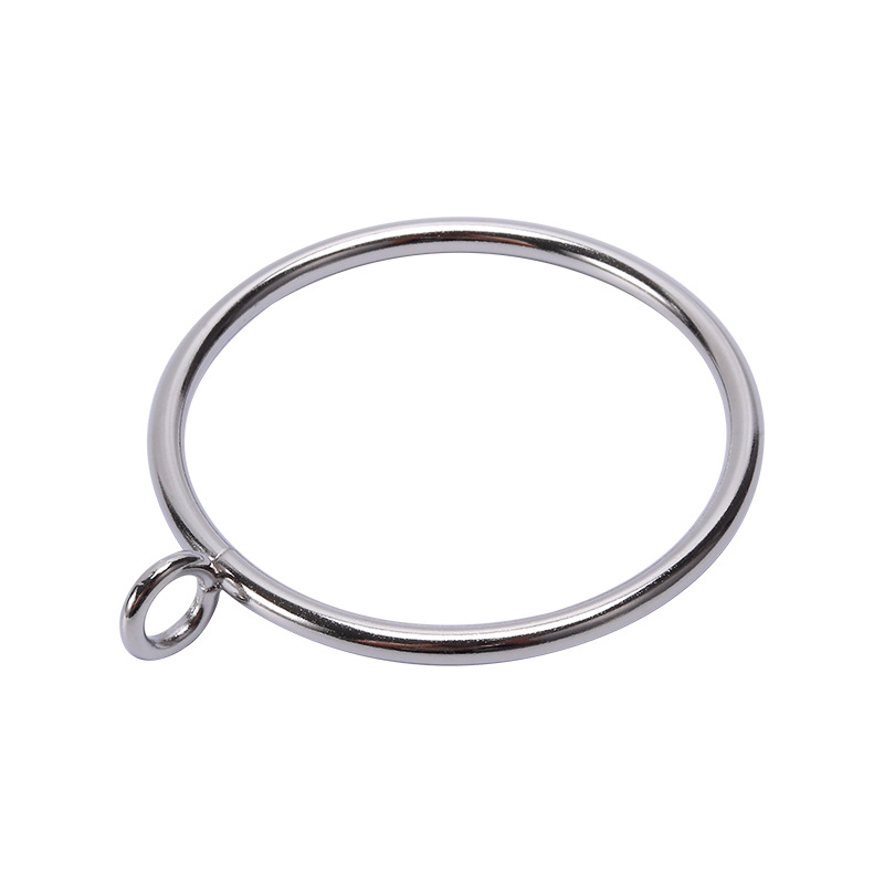 Manufacturers Stainless Steel Roman Ring Curtain Hook Ring Perforated Ring Shower Curtain Metal Hanging Ring Silencer Curtain Clip Accessories