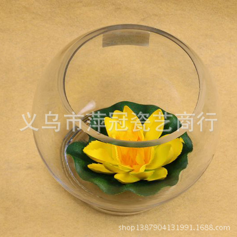 Micro landscape round spherical transparent living room ecological glass flowerpot small goldfish turtle jar wholesale hydroponic vase wholesale