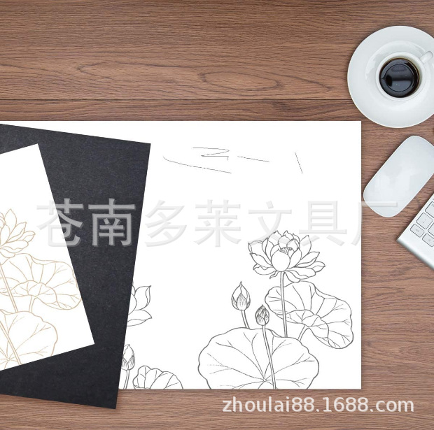 Графитовая копировальная бумага черная синяя для рисования