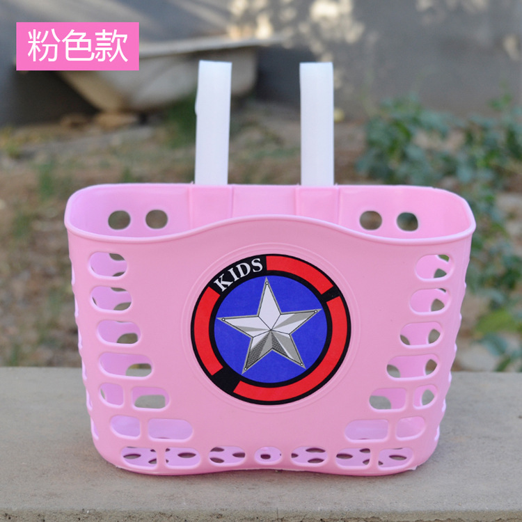 Children's Bicycle Basket Front Basket Universal Frame Basket Plastic Accessories Portable Detachable