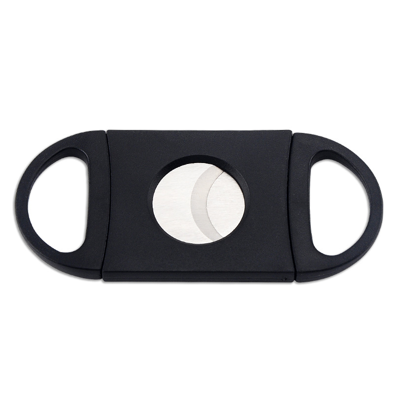 Cross-Border Wholesale Plastic Cigar Scissors, Simple and Convenient Household Cigar Scissors, Stainless Steel Cigar Cutter