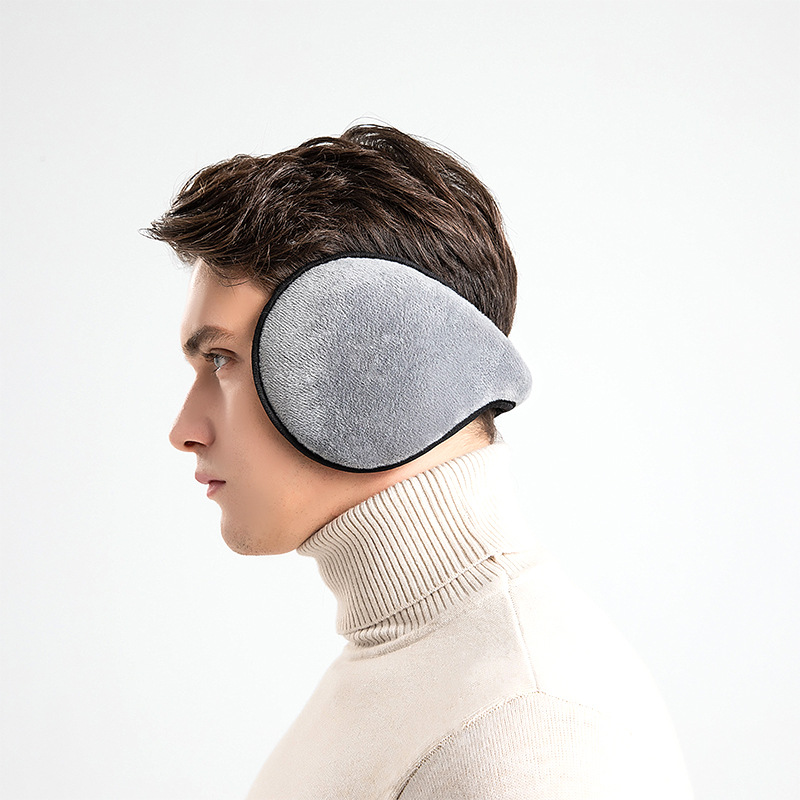 Winter Men's Warm Earmuffs Extra Large Earmuffs Men's and Women's Ear Protection Earmuffs Adult Korean Style Ear Cap Lined Earmuffs