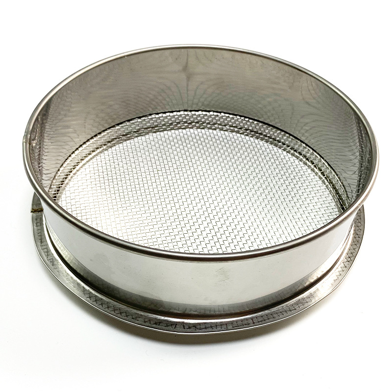 Wholesale 304 stainless steel mesh sieve circular sieve sample sieve flour baking sieve cell sieve particle sieve cat litter sieve