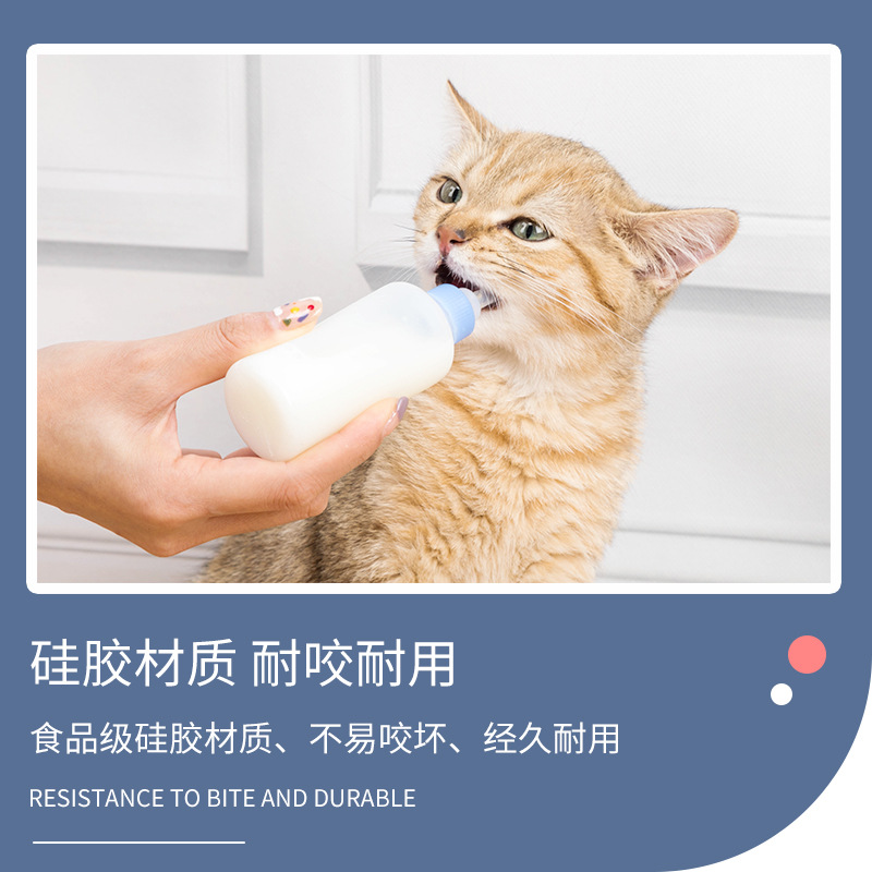 Pet bottle set with four pacifiers dog small dog bottle to send cleaning set 5 pieces factory outlet