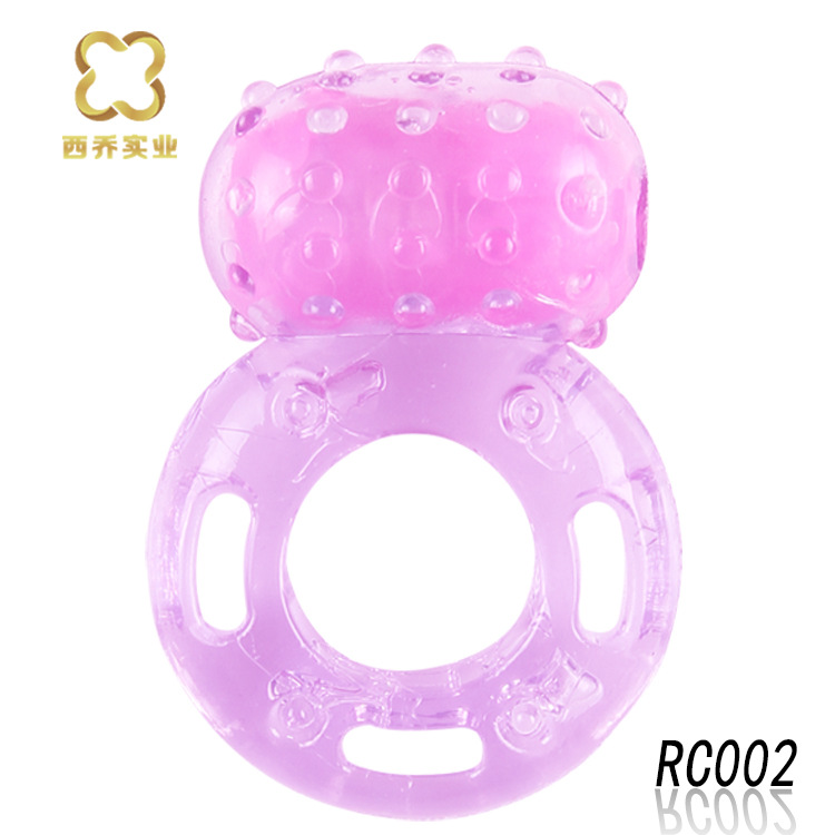 Adult sex products factory direct wholesale supply men's fun vibration ring spike lock ring