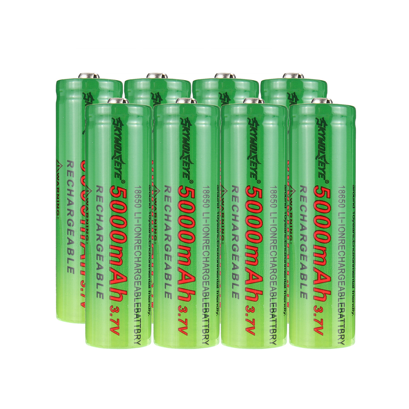 skywolfeye 18650 flashlight 3.7-4.2V rechargeable lithium battery 1200 mA 18650 lithium battery