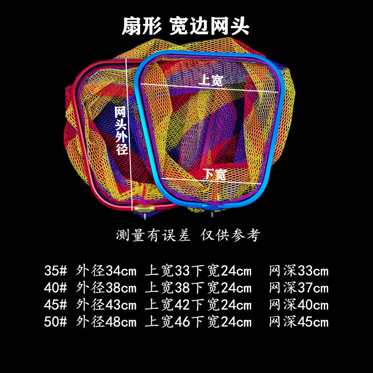 Aluminum alloy copy net head large object net head anti-hanging fishing net pocket triangular round copy Net non-folding copy net head