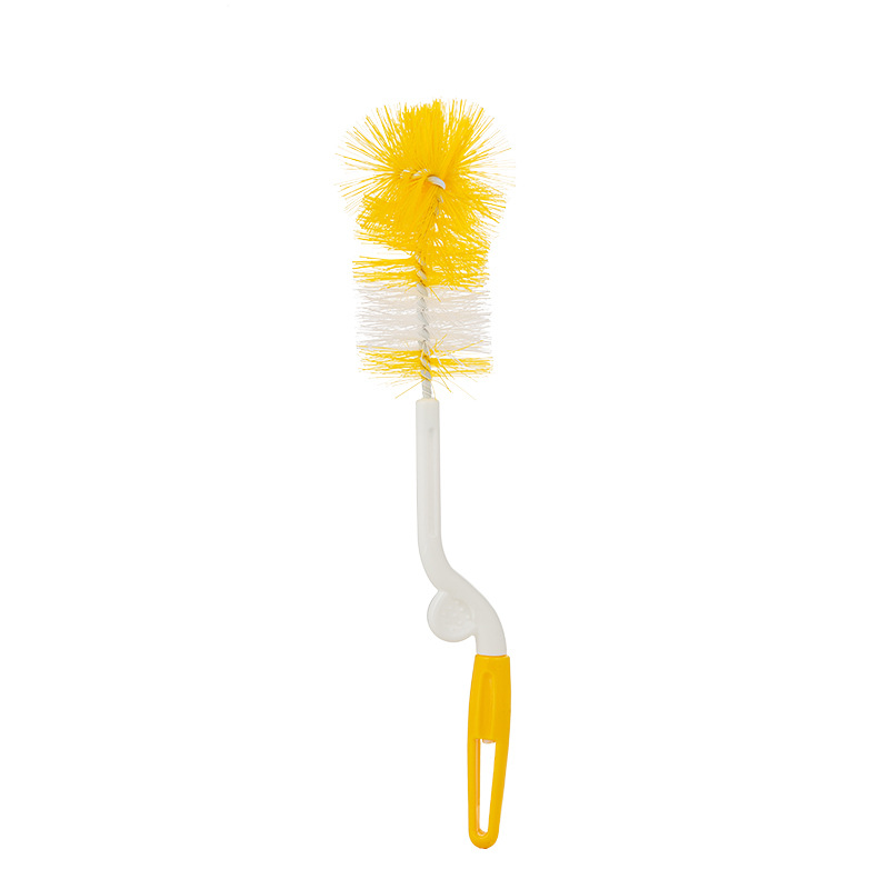 360 degree rotatable sponge bottle brush nylon nipple brush baby bottle brush 5 piece wholesale