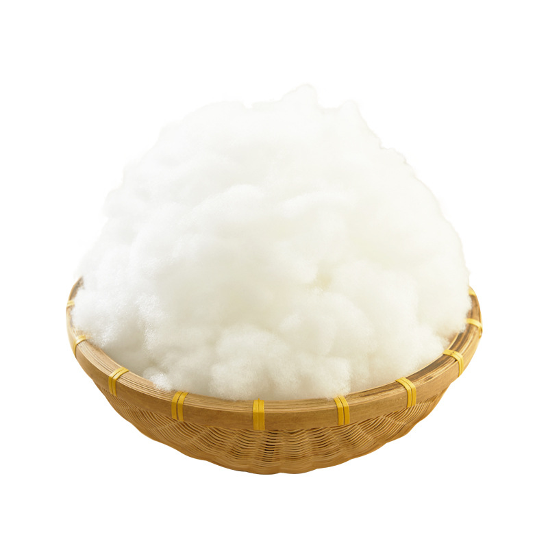 Cotton Filler High Elastic Fiber Silk Down Space Fluffy PP Cotton Pillow Core Doll Pearl Cotton Filler
