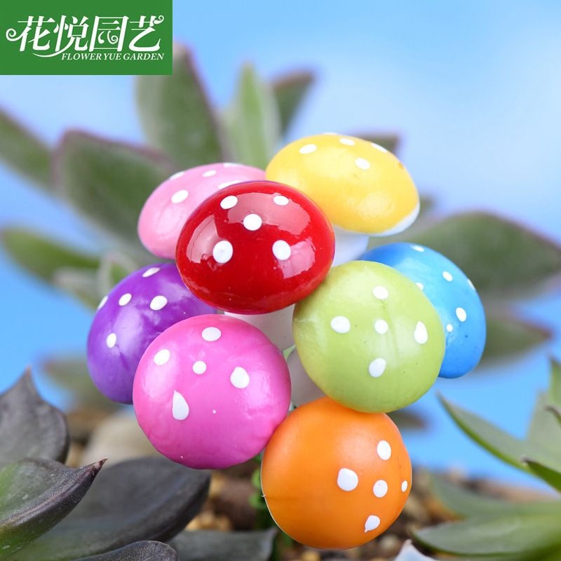 Simulation Plant Foam Mushroom Color Mushroom Small Mushroom Micro Landscape Bonsai Ornaments Accessories