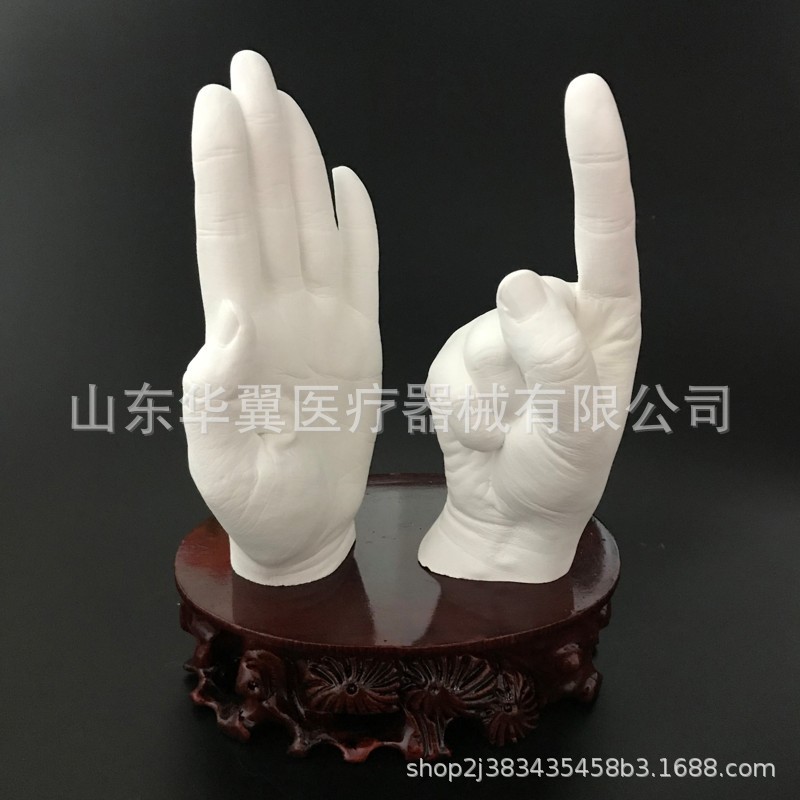 Source manufacturers hand model clone powder baby hand model powder 3D couple hand touch alginate clone powder model powder