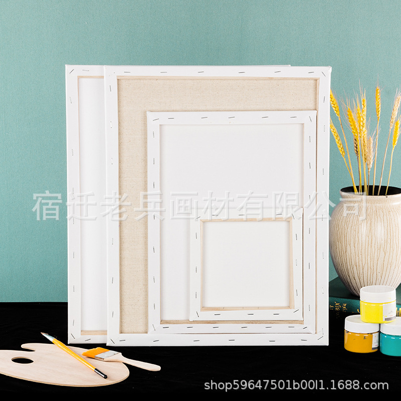 Wholesale oil painting frame pure cotton oil canvas oil painting inner frame diy handmade acrylic oil canvas frame oil painting board