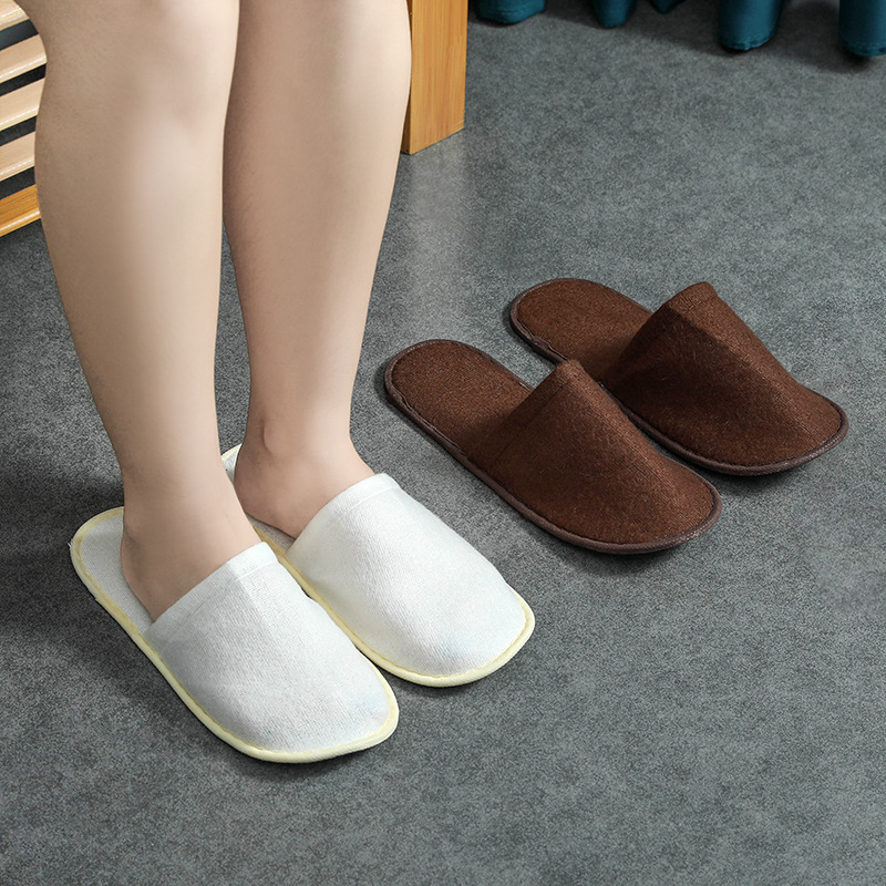 Hotel disposable slippers thin bottom hospitality home travel portable folding hotel beauty salon shoes wholesale Hotel