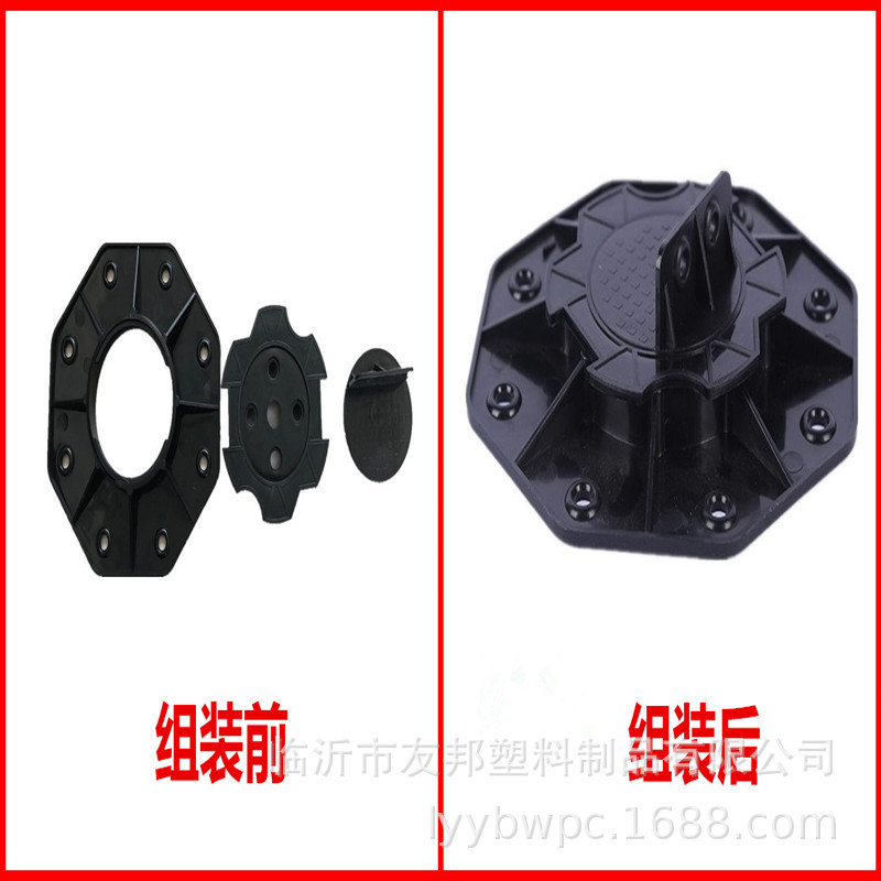 Устройство поддержки баланса Фошань, инженерный пластиковый приподнятый кровать, регулируемая высота пластикового деревянного поддерживающего бруса для дерева и камня