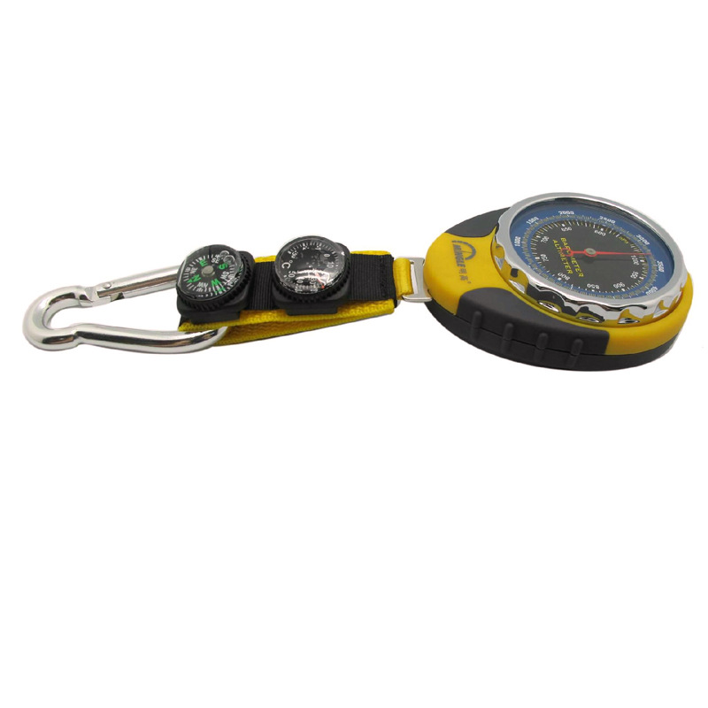 Concave-convex outdoor compass four-in-one altitude meter altimeter barometer Minggao thermometer cross-border BKT381