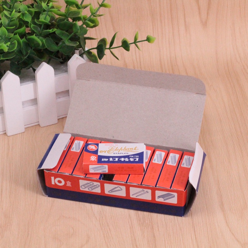 Wholesale xiangpai No. 10 staple small size staple Financial Express office Student 10# mini nail