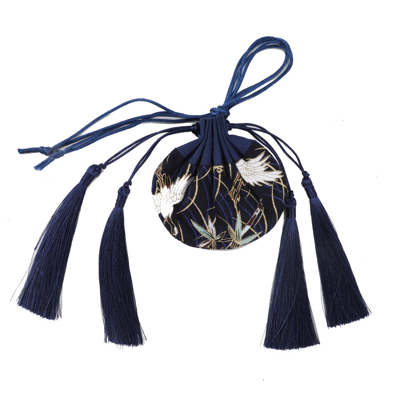Dragon Boat Festival Crane Sachet Antique Sachet Tassel Sachet Empty Bag Mosquito Repellent Car Pendant Gift