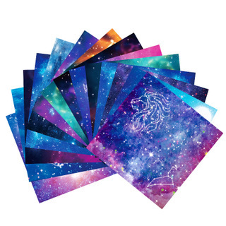 Star paper origami double-sided constellation night sky square color paper handmade paper kindergarten children color production materials