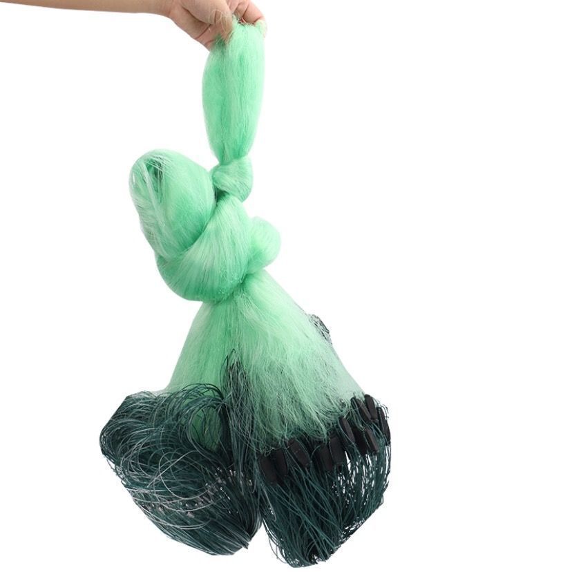 Fishing net sticky net wire mesh green silk three-layer fishing net sunken net 1.5 meters high 2 meters 3 meters high crucian carp net fishing fish