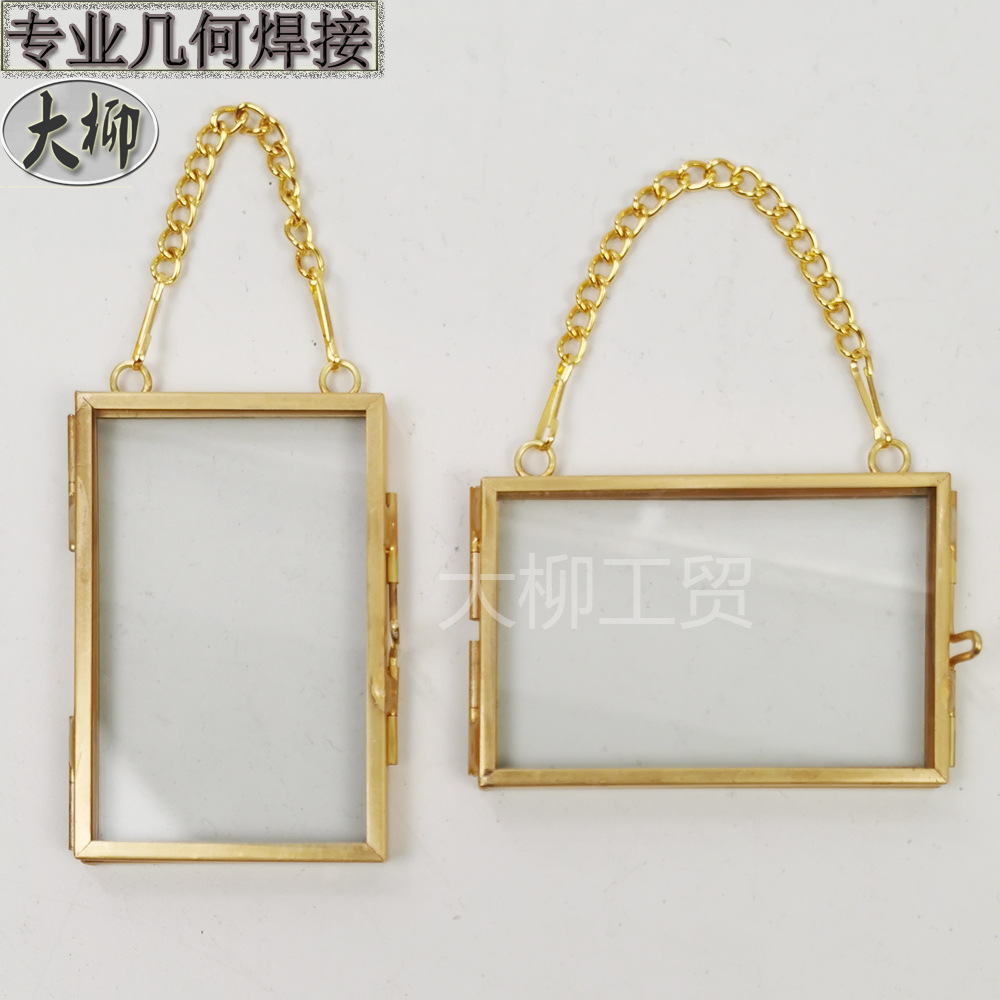 D Мини подвесная фоторамка бесплатная доставка прямая продажа с завода медная черная оригинальная медная фоторамка подвеска с кронштейном Id Box