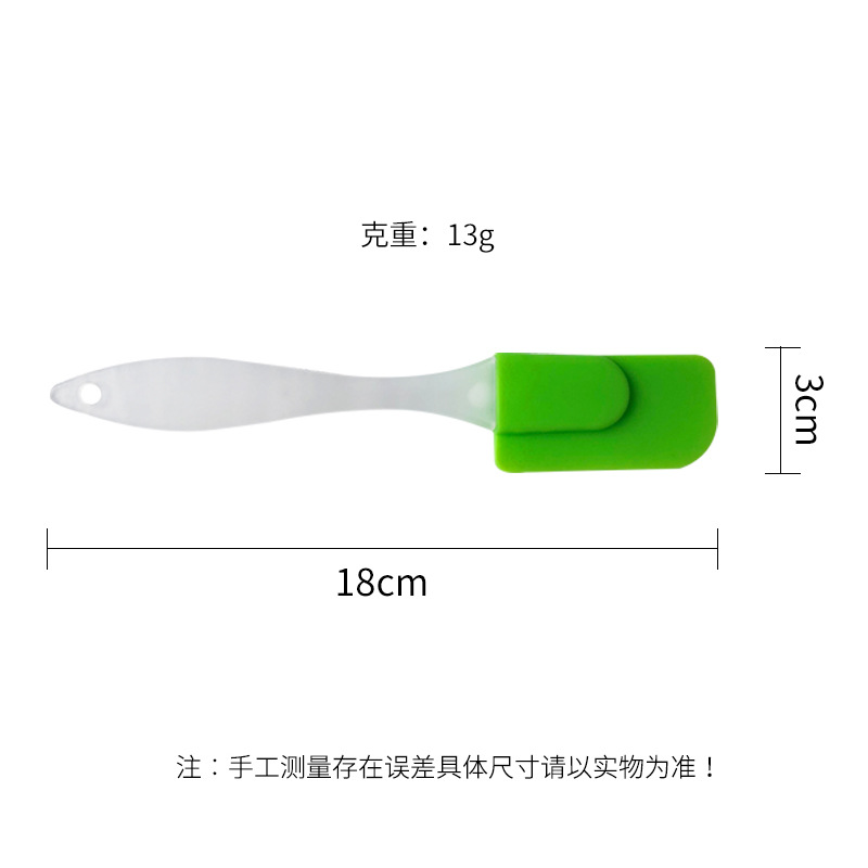 Silicone scraper small size cream spatula high temperature baking scraper color household food grade silicone scraper wholesale