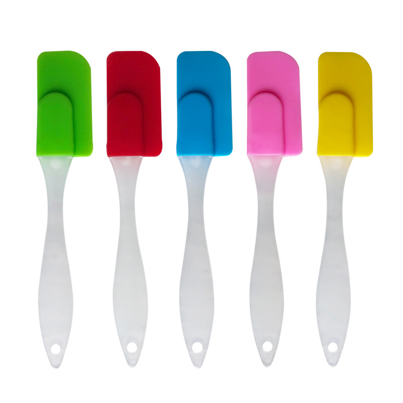 Silicone scraper small size cream spatula high temperature baking scraper color household food grade silicone scraper wholesale