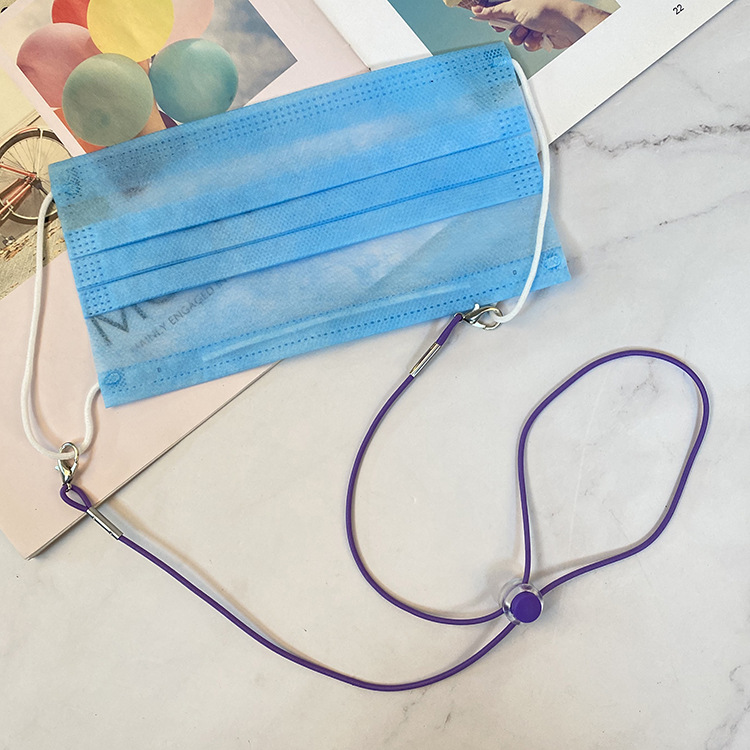 The United States and Europe new adult children mask lanyard color student mask rope ear belt adjustable lanyard spot