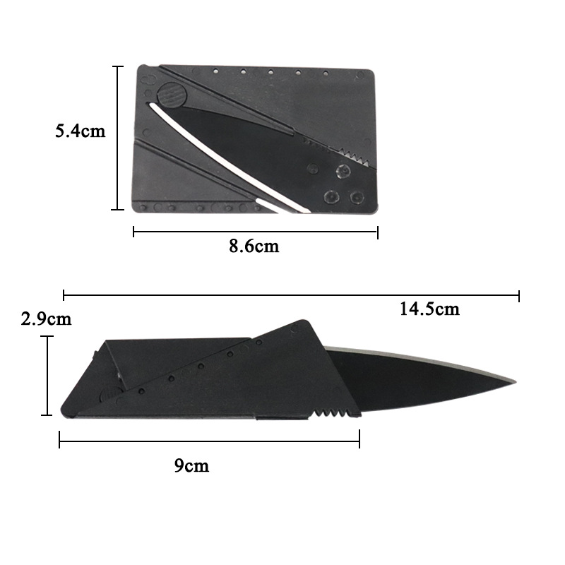 Outdoor foldable credit card folding knife multifunctional card knife folding card knife tool card Army knife card
