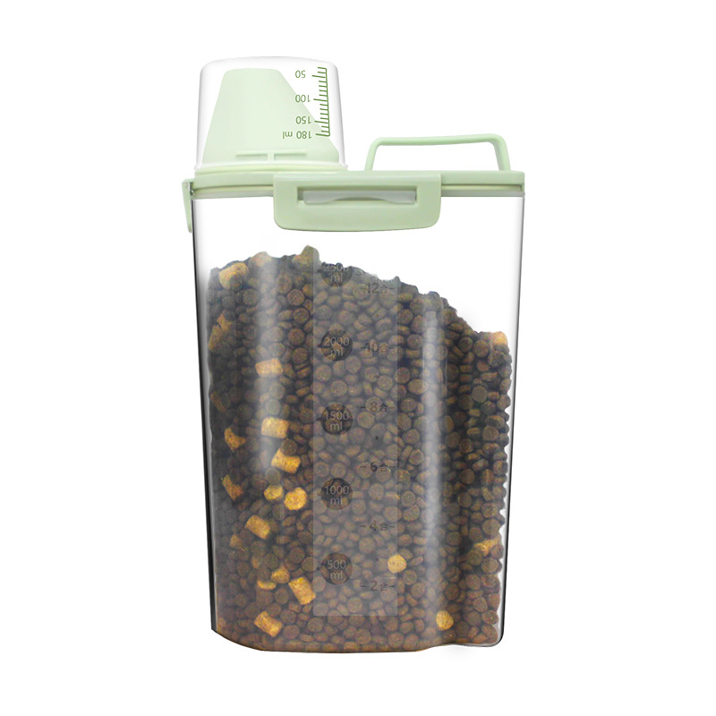 Cat Food and Dog Food Storage Bucket Pet Food Storage Sealed Box Storage Box Storage Tank Small Fresh-Keeping Container 6