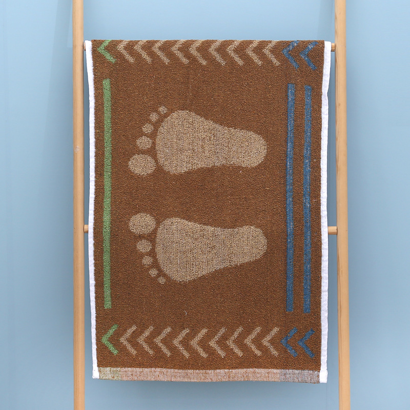 Wholesale cotton hotel towel 43*68cm bathroom non-slip absorbent cotton towel bathroom foot towel jacquard towel