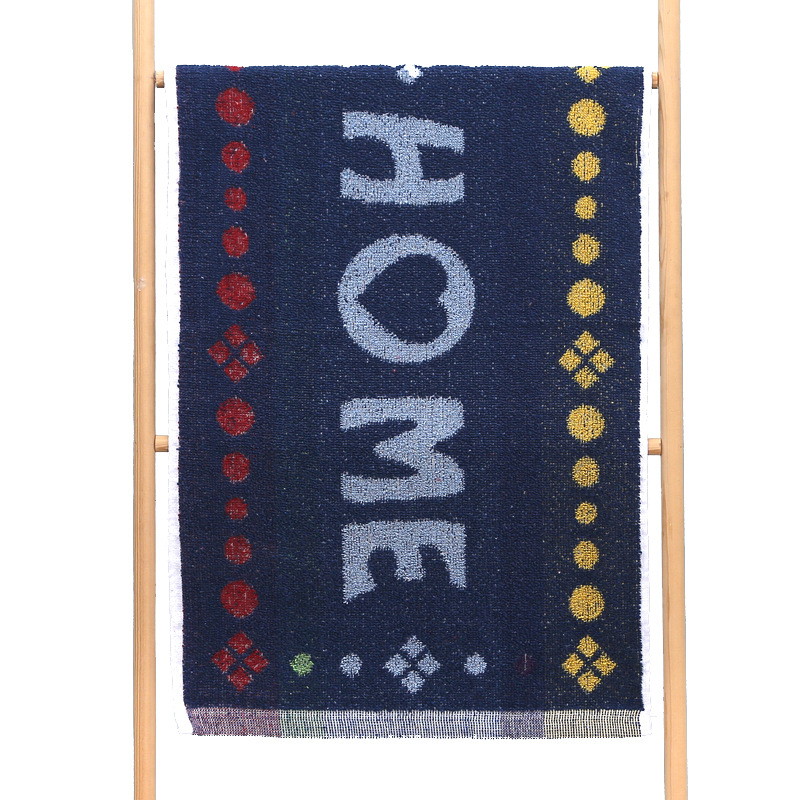 Wholesale cotton hotel towel 43*68cm bathroom non-slip absorbent cotton towel bathroom foot towel jacquard towel