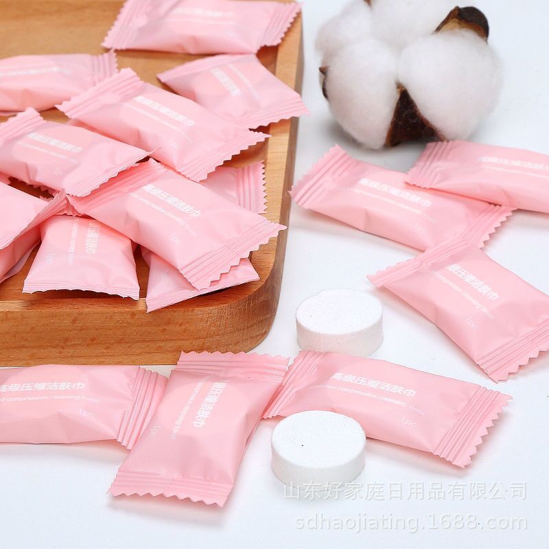 Factory Disposable Compressed Towel Candy 100 Grain Portable Hand Wash Face Makeup Remover Hotel Compressed Towel