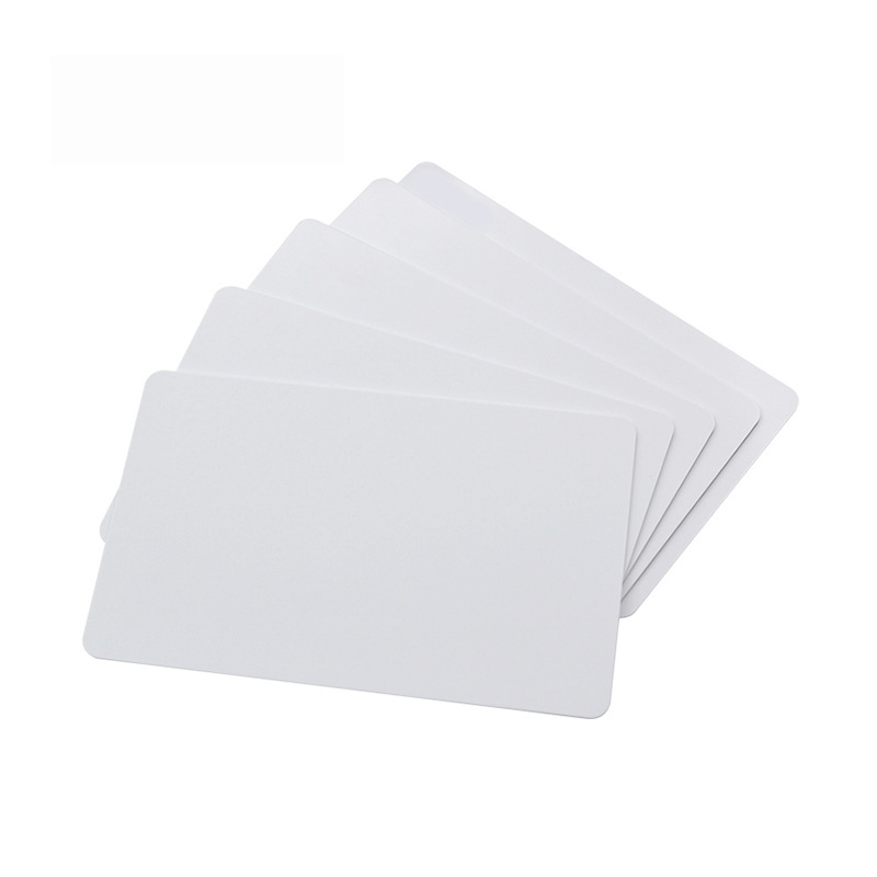in stock-ic white card m1 chip plus film access card wholesale campus electricity card attendance card school nfc white card