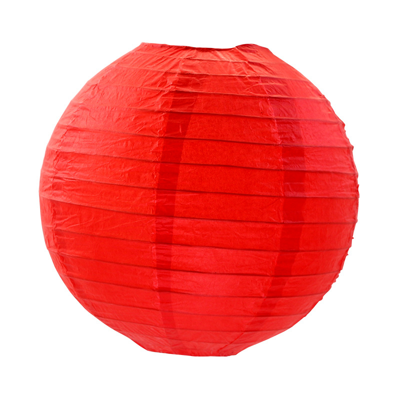 Wholesale handmade round colored paper lanterns Mid-Autumn Festival New Year's Day Spring Festival party shopping mall decoration festive supplies