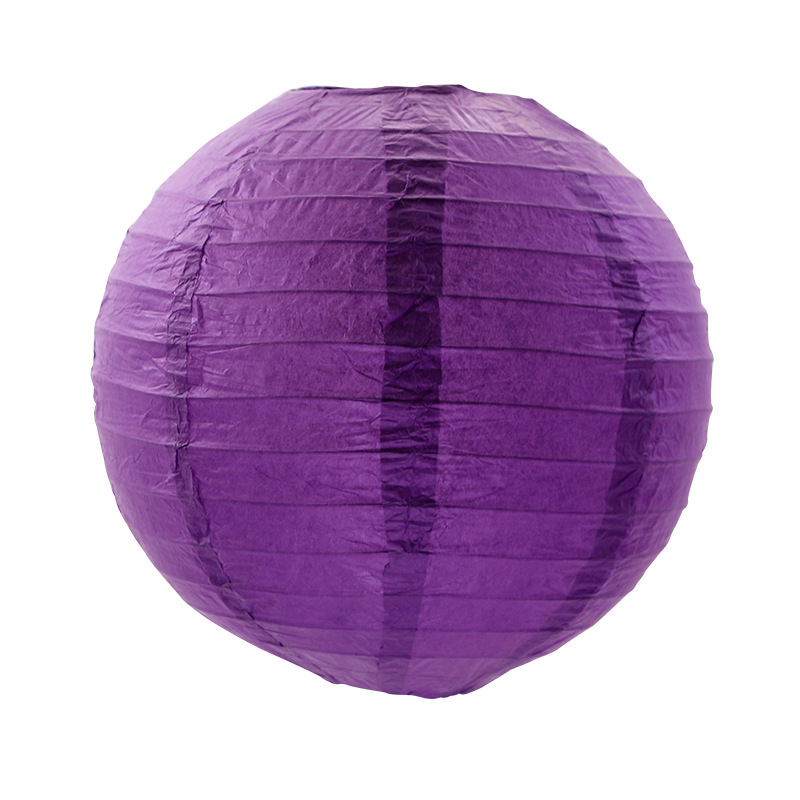 Wholesale handmade round colored paper lanterns Mid-Autumn Festival New Year's Day Spring Festival party shopping mall decoration festive supplies