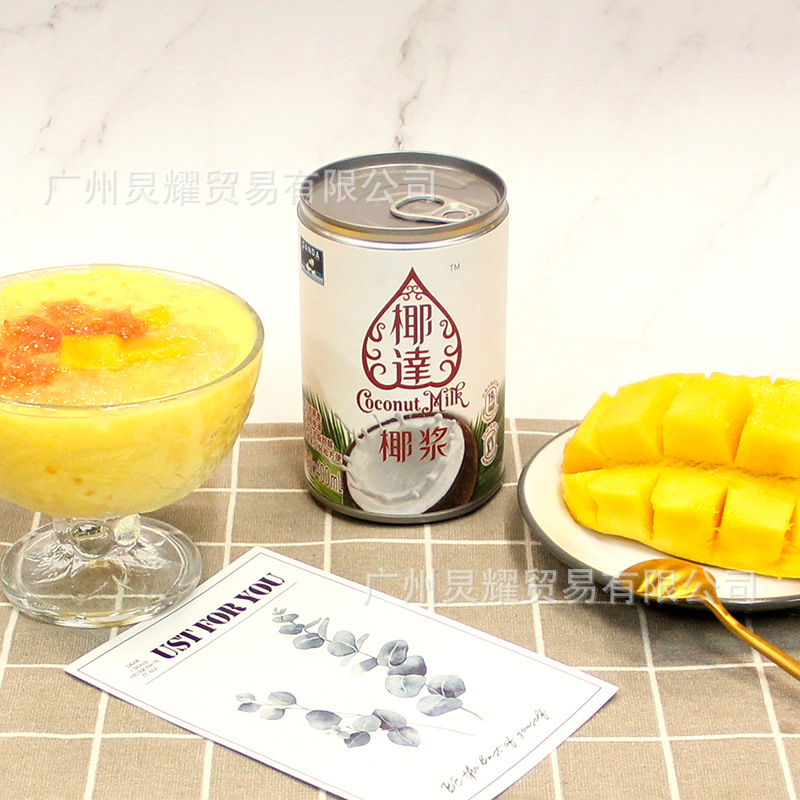 Panda brand Yida coconut milk 400ml concentrated coconut milk milk tea similiu Yangzhi sweet dew baking dessert raw materials