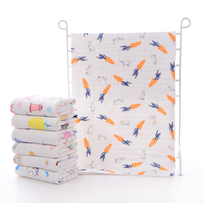 High density six layer cotton gauze towel face Bath adult face towel 35*75 gauze gift towel soft