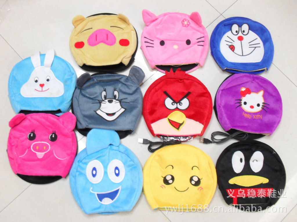 Рождественский специальный модный USB коврик для мыши, подогреваемый коврик с милыми мультяшными рисунками, оптовая продажа