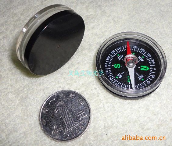 35mm English Compass Portable Mini Micro Oil-free Plastic Outdoor Kidsren's Experiment Pointing Compass