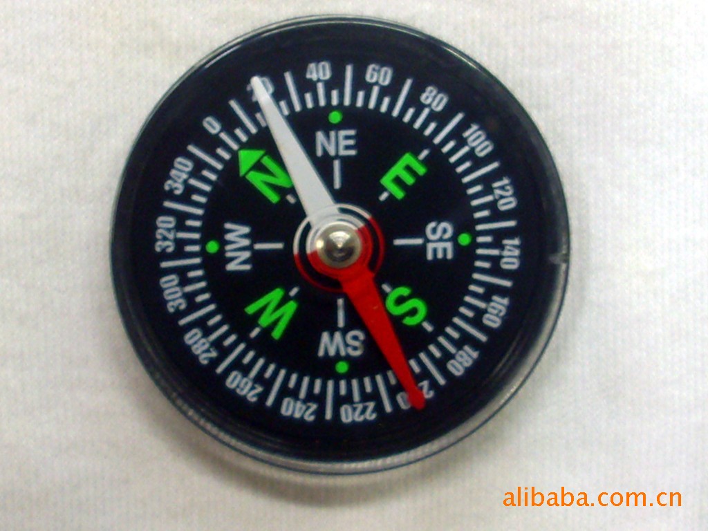 35mm English Compass Portable Mini Micro Oil-free Plastic Outdoor Kidsren's Experiment Pointing Compass