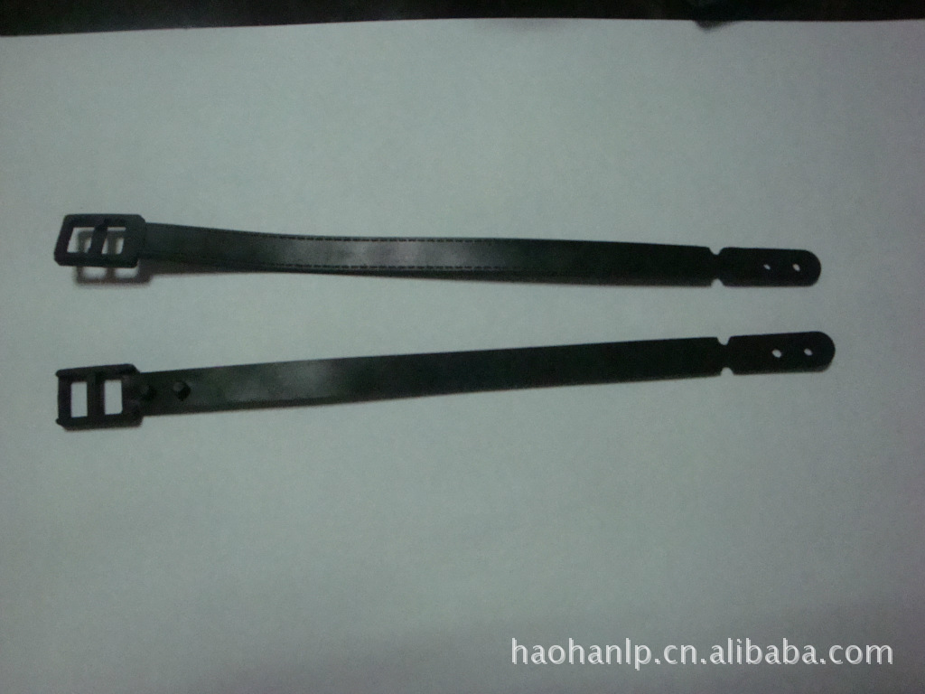 Luggage tag strap Luggage sling PVC luggage strap Luggage tag back plate Single hole black strap, double buckle strap