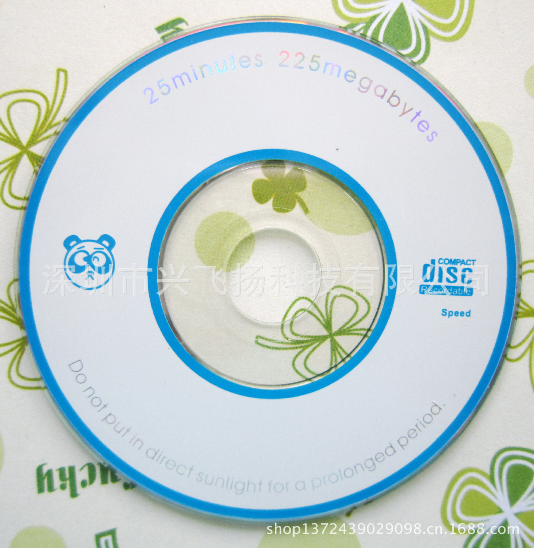 3 "Пустой диск Red Panda 8 см, пустой, для записи, 100 штук, простой пакет