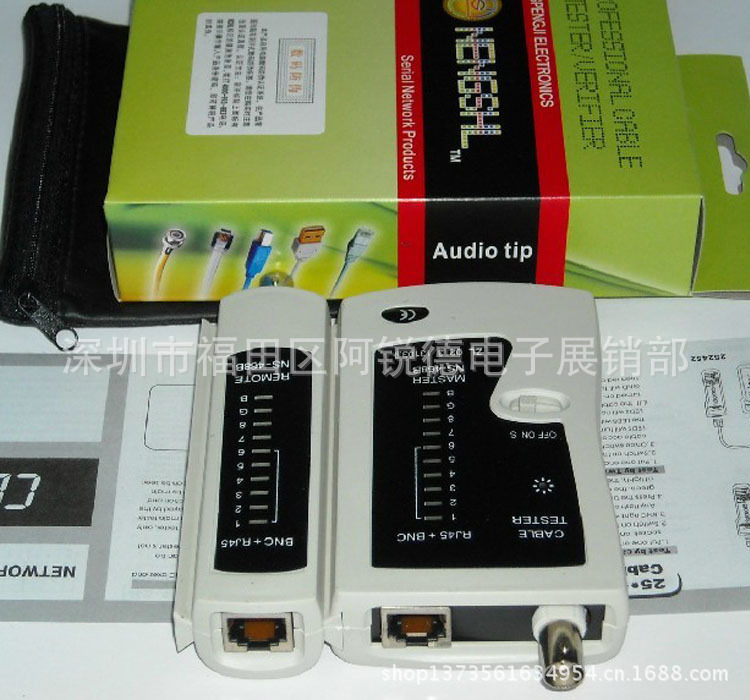 BNC tester coaxial cable tester monitoring line/network cable line tester multi-function test