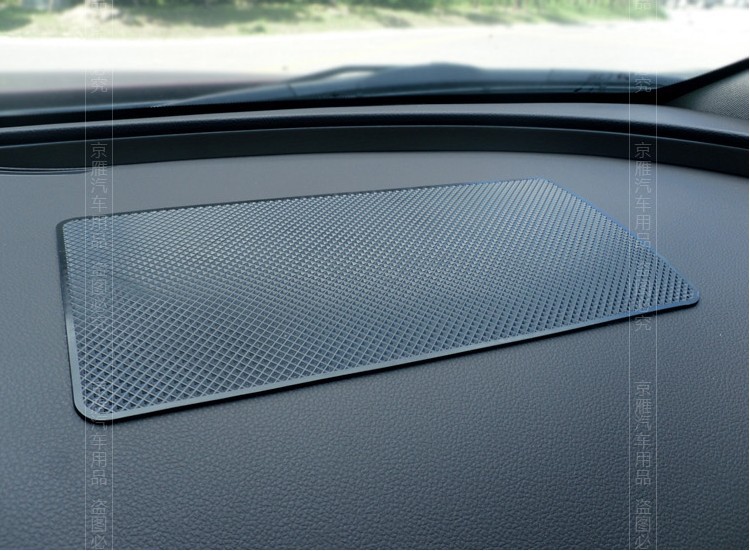 Oversized pure black lengthened car anti-slip mat car anti-slip mat instrument panel storage mobile phone anti-slip mat