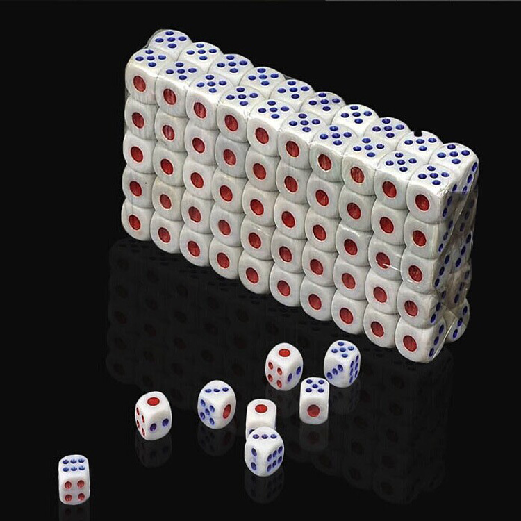 Plastic Dice Ktv Bar Dice Point Sieve Entertainment Pitcher Teaching Aids Dice Dice Production by Yourself