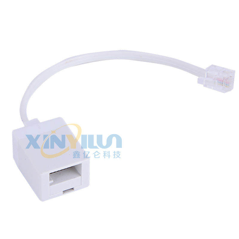 Meizhong адаптер телефонный RJ11 к RJ11 для Великобритании и США, четырехжильный BT